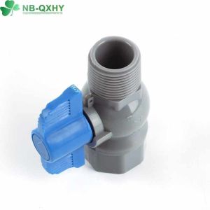 PVC UPVC Ball Valve Male Female Threaded 1/2 to 4 Inch with Socket Connection