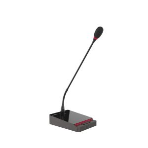 HUAIN Table Top Digital Audio Basic Wired Gooseneck Congress Chairman Microphone