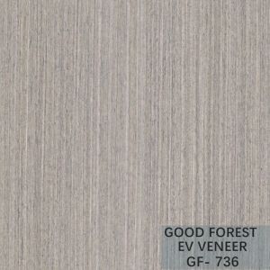 Fancy Recomposed Oak Wood Veneer Silver Pear Vertical Grain Customized