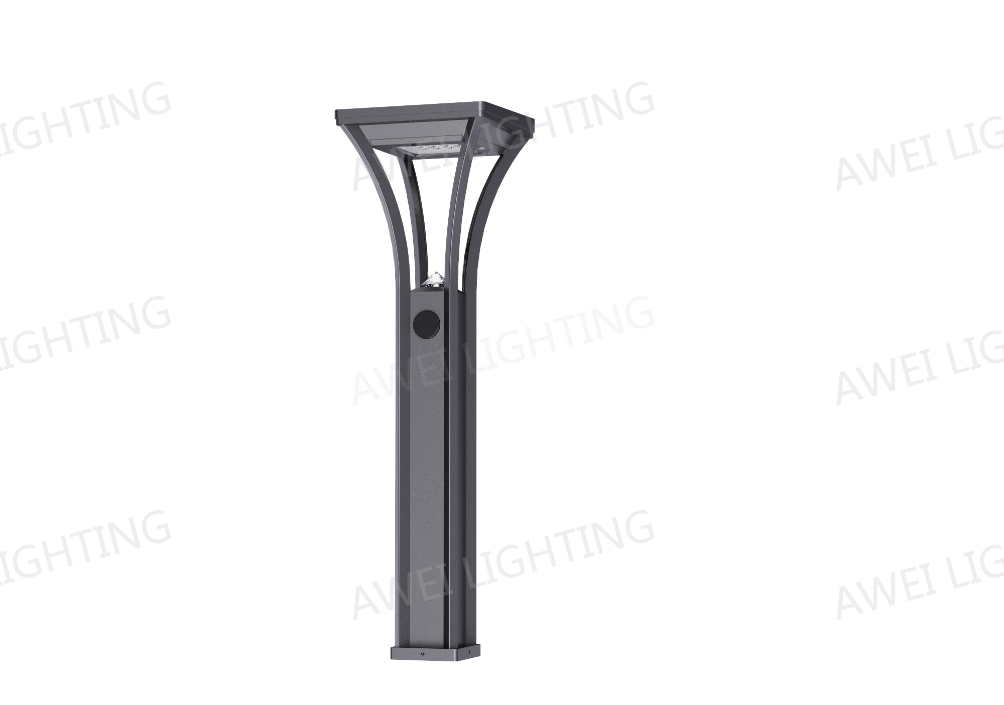 China All In One Series With High Lumen Solar Lawn Light Autonomous Solar LED Bollard For Sidewalks And Driveways. on sale