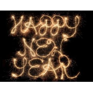 Cheap New Year Theme Canvas Dynamic LED Lighting Effects Lighted Wall Art for Home Decoration for sale