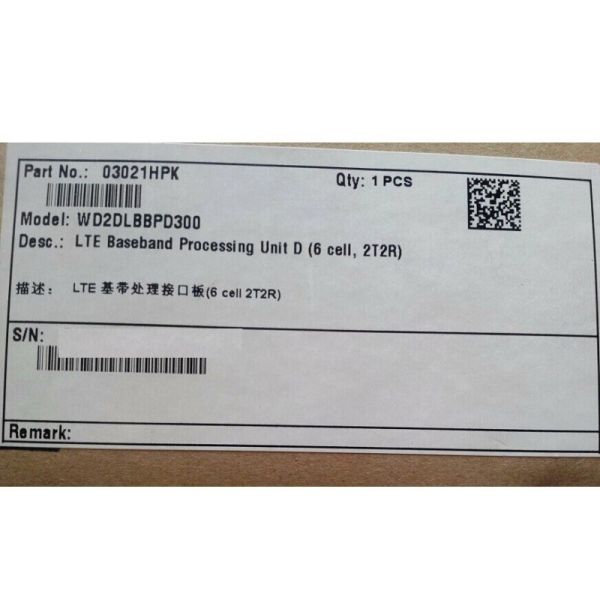 Huawei LBBPd3 WD2DLBBPD300 021HPK LTE baseband processing unit d (6 cell ,2T2R)