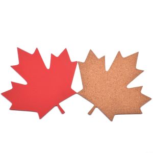 Diy Self Stick Maple Leaf Cork Board Tiles Notice Memo Cubicle Odorless