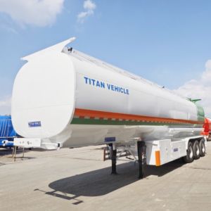 China TITAN 45CBM Tri Axle New Fuel Tanker Trailer for Sale on sale