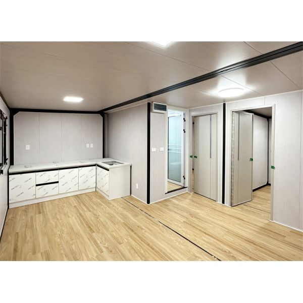 20-foot gray carved board expansion container house