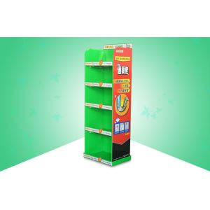 Heavy Duty 5 Shelf Pop Cardboard Display For Insect Resistant Hygroscopic