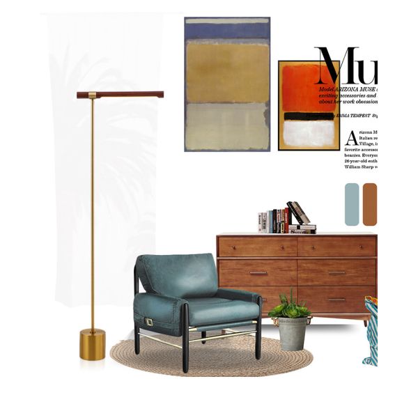 Nordic Minimalist Wood Grain Cylindrical Floor Lamp Post-Modern Light(WH-MFL-121)