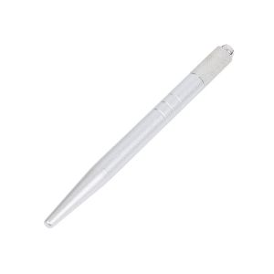 China Face Deep Light Silver Manual Eyebrow Tattoo Pen , Microblading Eyebrows Tools on sale