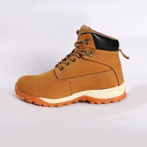 China ODM S3 Customize LOGO Microfiber Leather Mid Cut Safety Shoes with Steel Toe and Plate Worl Boots on sale