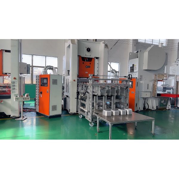 26KW Mechanical Power Source Aluminium Foil Container Making Machine For 1-5