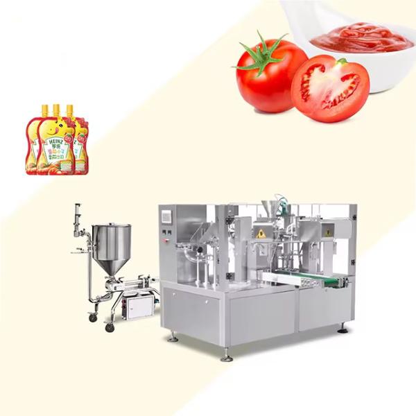 Quality Multi Function Standy Pouch Packing Machine Zipper Sauce Packet Packing Machine wholesale