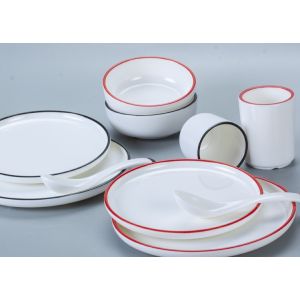 Unbreakable 4pc Food Grade 100% Melamine Dinnerware Set