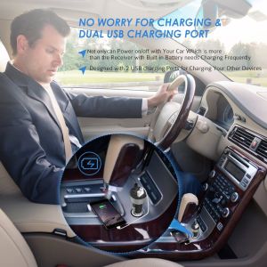 AUX Connection Bluetooth 4.0 Transmitter Audio Handfree Car Kit