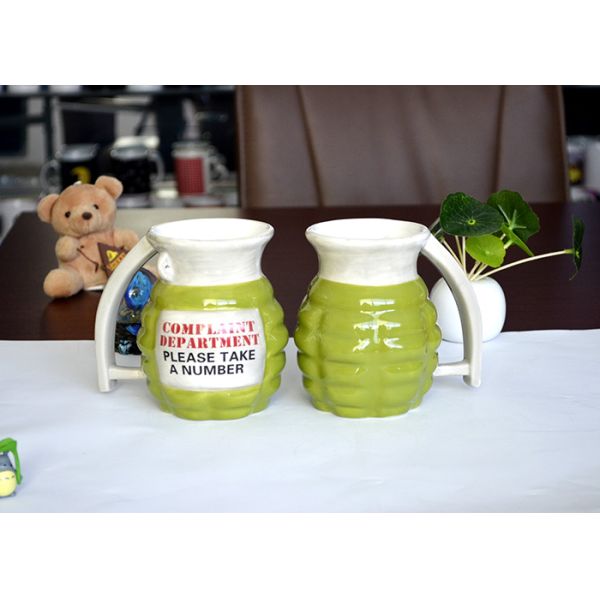 Coffee Tea Light Weight Grenade Style Eco Friendly Cups Customized Capacity