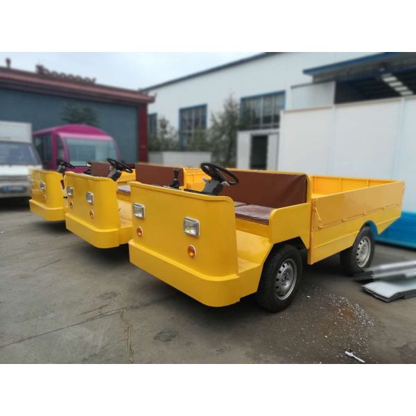 Quality Lithium Battery Operated Electric Cargo Vehicle With Loading Platform And Foldable Guardrail wholesale