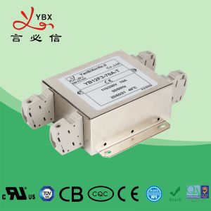 Three Phase Emi Filter Rated Current 1-50A Environmental Temperature 40°C