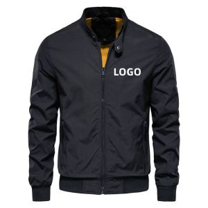 Cheap Custom Hombres New Casual Jacket Men's Spring And Fall Sport Solid Color Coat Men's Fashion Casual Simple Jackets for sale