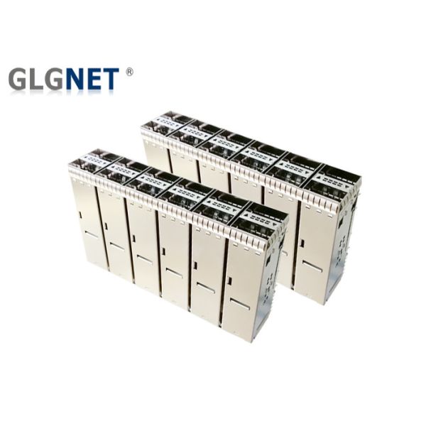 100G Ethernet Sfp Cage Connector 2x6 Stacked Quad Small Form - Factor Pluggable