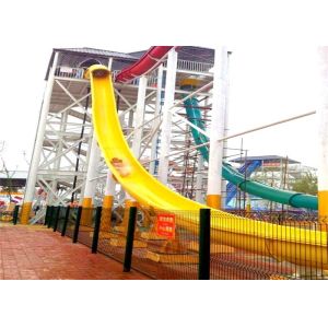 Outdoor Screaming High Speed Water Slide Thrilling Water Slide Rides