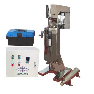 Cheap Algae Tubular Centrifuge for Ink GQ75J High Speed 20000rpm Solid Liquid Separator Manual Solid Discharge 500l/h Based on Water for sale