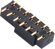 Cheap Female Header Connector 2.54 spacing double row PCB board SMT ﹣40℃ to +105℃ for sale