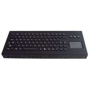 Cheap Movable black illuminated Industrial Keyboard With Touchpad Desktop version for sale