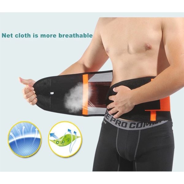 High Permeability Net Cloth Lower Back Support Belt , Posture Back Brace Tummy Trimmer