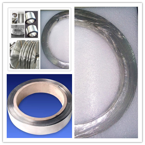 Sliver White Pure Nickel 201 Ribbon UNS NO2200 Flat FeCrAl Alloy Wire / Ribbon / strip / Coil