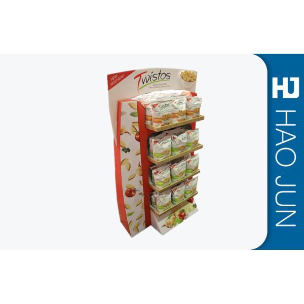 Easy Assemble Custom Point Of Sale Display Stands For Fruit Chewing Gum