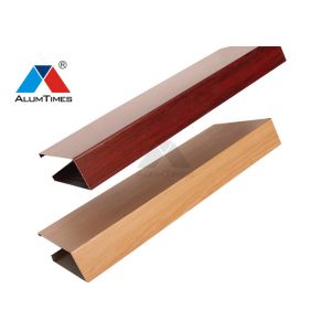 TU Shape Aluminium Baffle Ceiling System For Airport Decoration