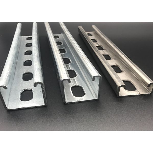 Quality Galvanized Metal 1-5/8 Slotted Plain Unistrut Channel Rail wholesale
