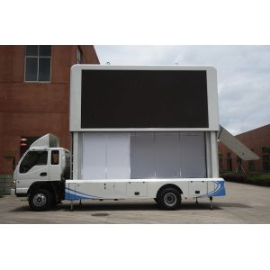 1R1G1B P10 IP65 Aluminum Moving Led Mobile Billboard Display Screens CE ,Rohs