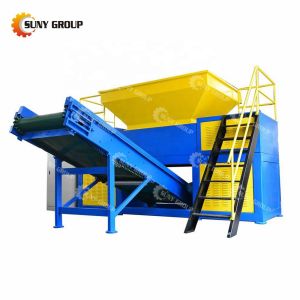China PLC Controlled Engineering Plastics Shredder for Wood Chop Board and Foam Recycling on sale