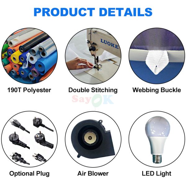 Inflatables Led Light Hanging Inflatable Lotus Flowers For Wedding Decorations Advertising Stage