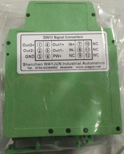 WAYJUN 3000VDC isolation RTD PT100 temperature Signal Isolators(one in two out)