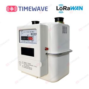 Prepaid LoRaWAN Gas Meter Wireless IoT Remote Control LCD Aluminum Steel Shell