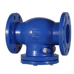 DI Construction Flanged Ball Check Valve Axial Disc Applications Pumping