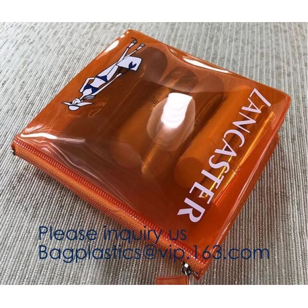 Zipper Flat Stationary Bag Pencil Bags With Zipper,PVC/EVA Toiletry Bag Zipper Closure,Travel Cosmetic Toiletry Bag