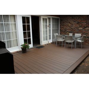 146 X 22 WPC Floor Decking Wpc Panel Wood Hollow Plastic Decking Boards