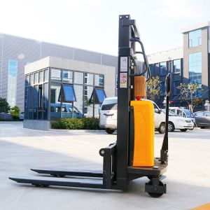 Electric Pallet Stacker 1 Ton 3.5m Self Loading Lifting Stacker Pallet Truck