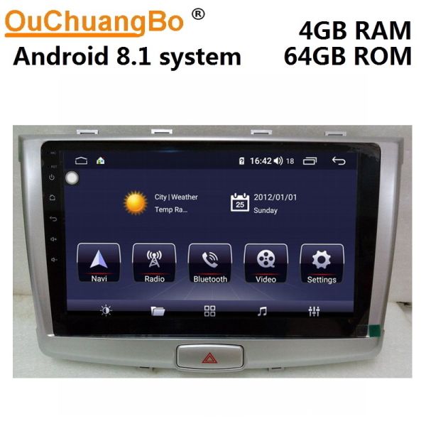 Ouchuangbo gps auto radio for Great Wall haval H6 2017 support BT MP3 mirror link android 8.1 OS 4+64