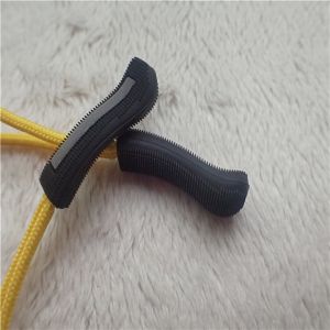Reflective Silver Injection Rope Rubber Zipper Puller For Garment Decoration