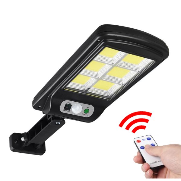 Solar Light 128 COB Large Outdoor Solar Waterproof Street Light Garden Infrared Sensor Motion Sensor Smart Remote Control Light