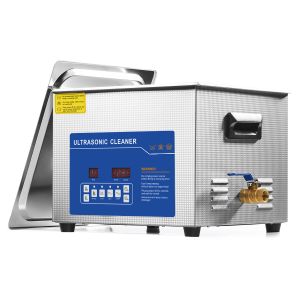 15L Industrial Ultrasonic Cleaner 360W Heater Timer Digital Control Stainless