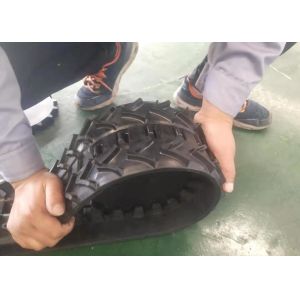 Mini Robot Rubber Tracks With Customized Wheels 123mm Width
