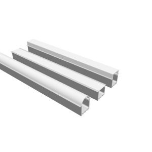 AL6063 T5 Alloy LED Strip Light Profile Sandblasting With PC Diffuser