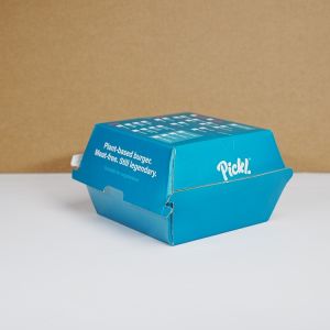 Fast Food Burger Box Packaging With Custom Folders Biodegradable Customization