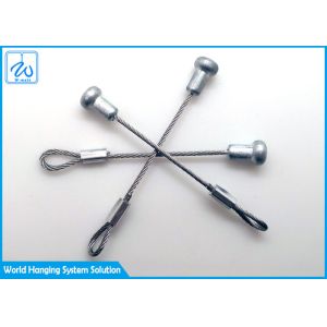 Custom Portable Aircraft Cable Assemblies Security Eyelet And Stake Eyes