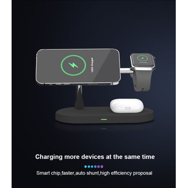 5-in-1 Multi-functional Wireless Charging Station With Night Light