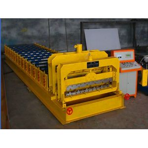 Custom Made Glazed Tile Machine / Cold Roll Forming Machine For Colored Steel